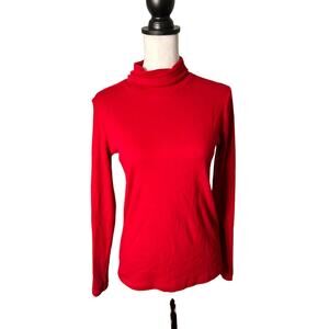 St Johns Bay Turtle Neck  Red Size Small